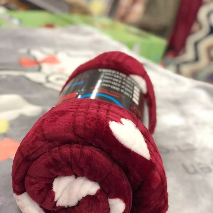 پتوی دونفره قلبی قرمز