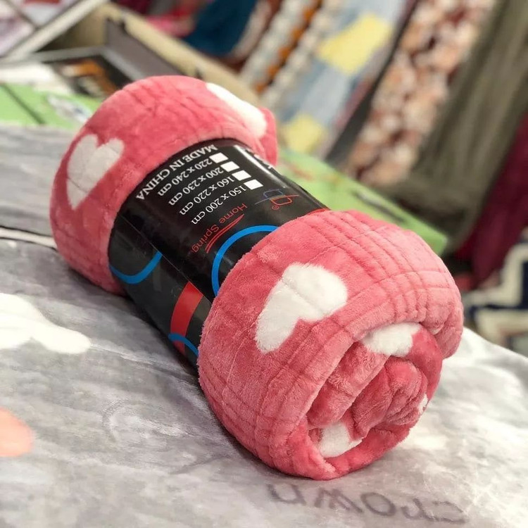 پتوی مسافرتی دونفره صورتی