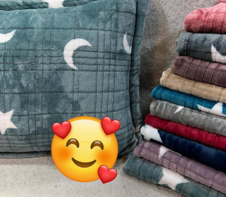 روبالشتی مخمل جفتی