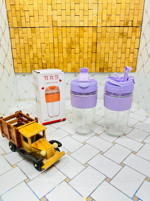 لیوان اسموتی شیشهای ۵۰۰ میل